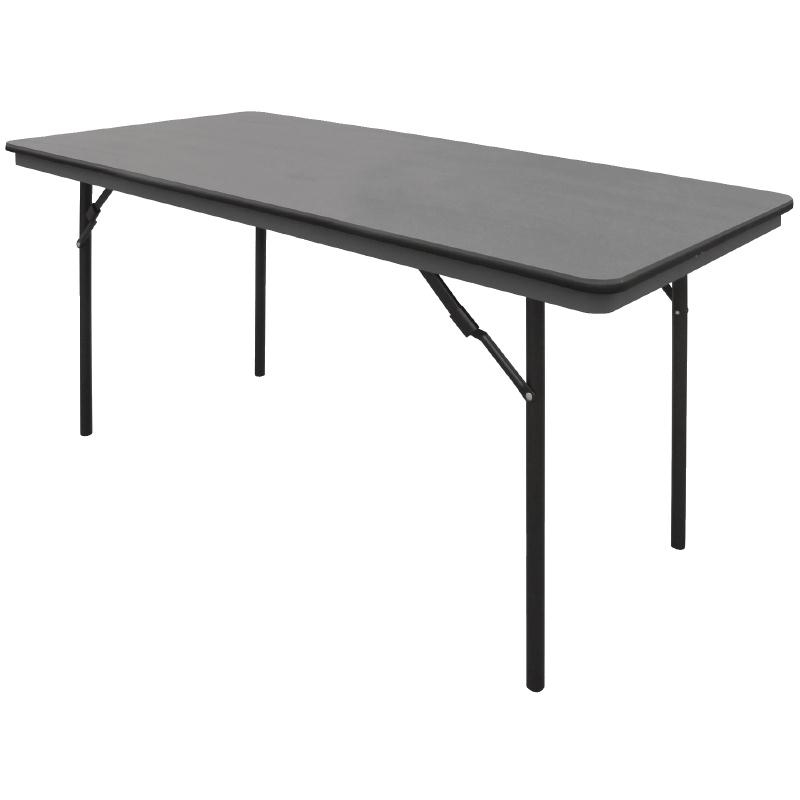 Table rectangulaire pliante grise en ABS Bolero 1520mm