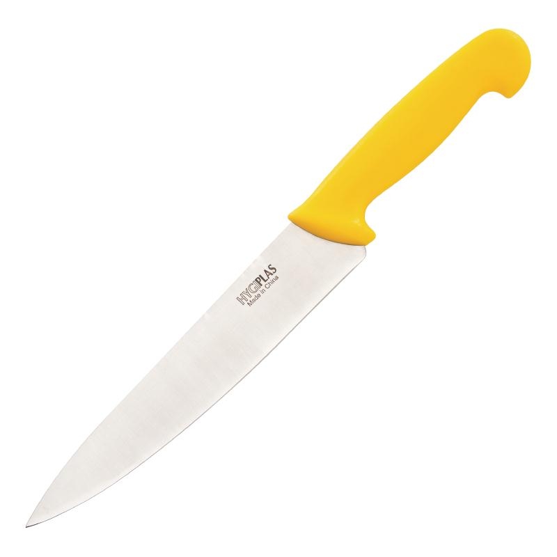 Couteau de cuisinier Hygiplas jaune 215mm