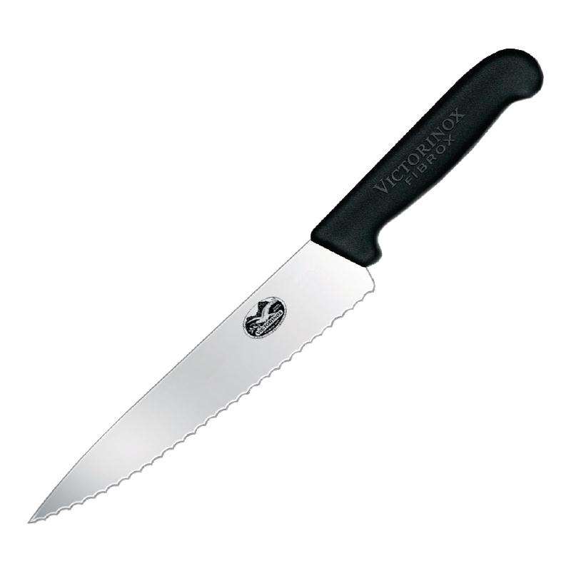 Couteau de cuisinier à lame dentée Victorinox 22cm