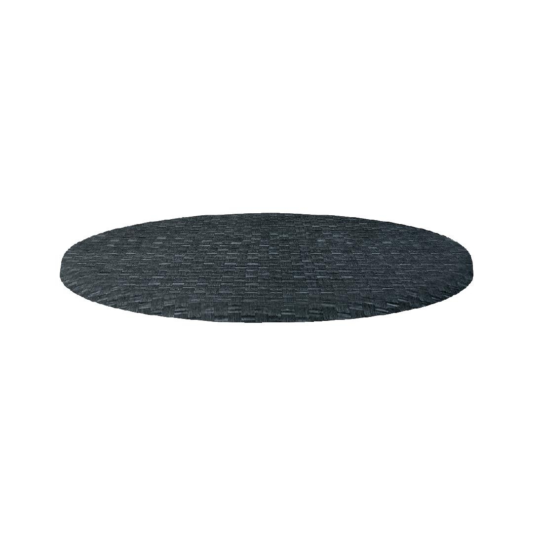 Plateau de table rond Werzalit rotin anthracite 700mm