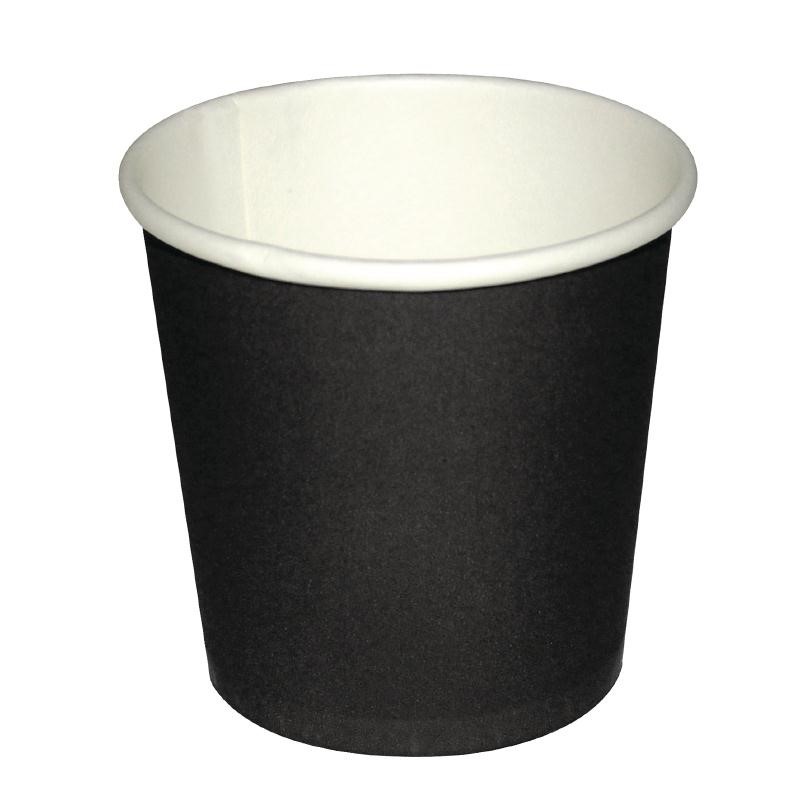 Gobelets jetables à café espresso Fiesta noirs 120ml x50
