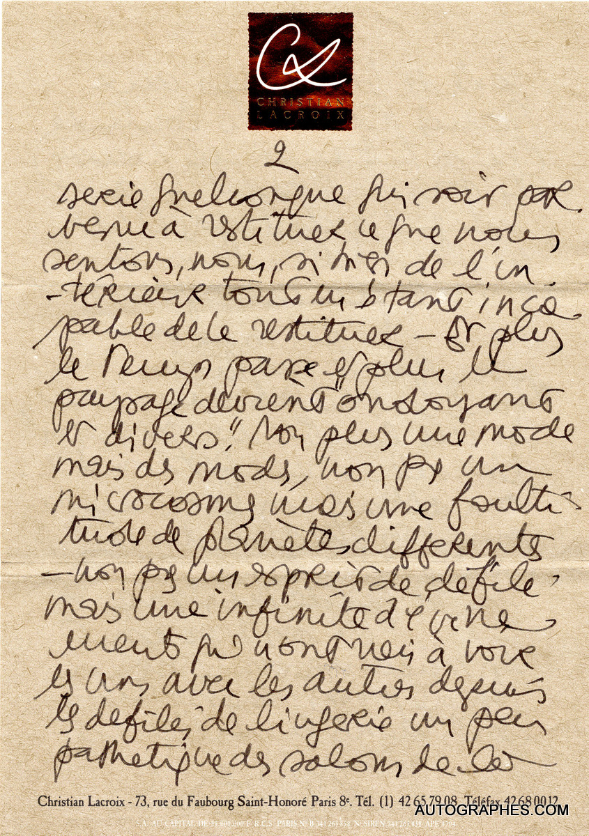 lettre-autographe-signee-christian-lacroix-mode-haute-couture-1994-3