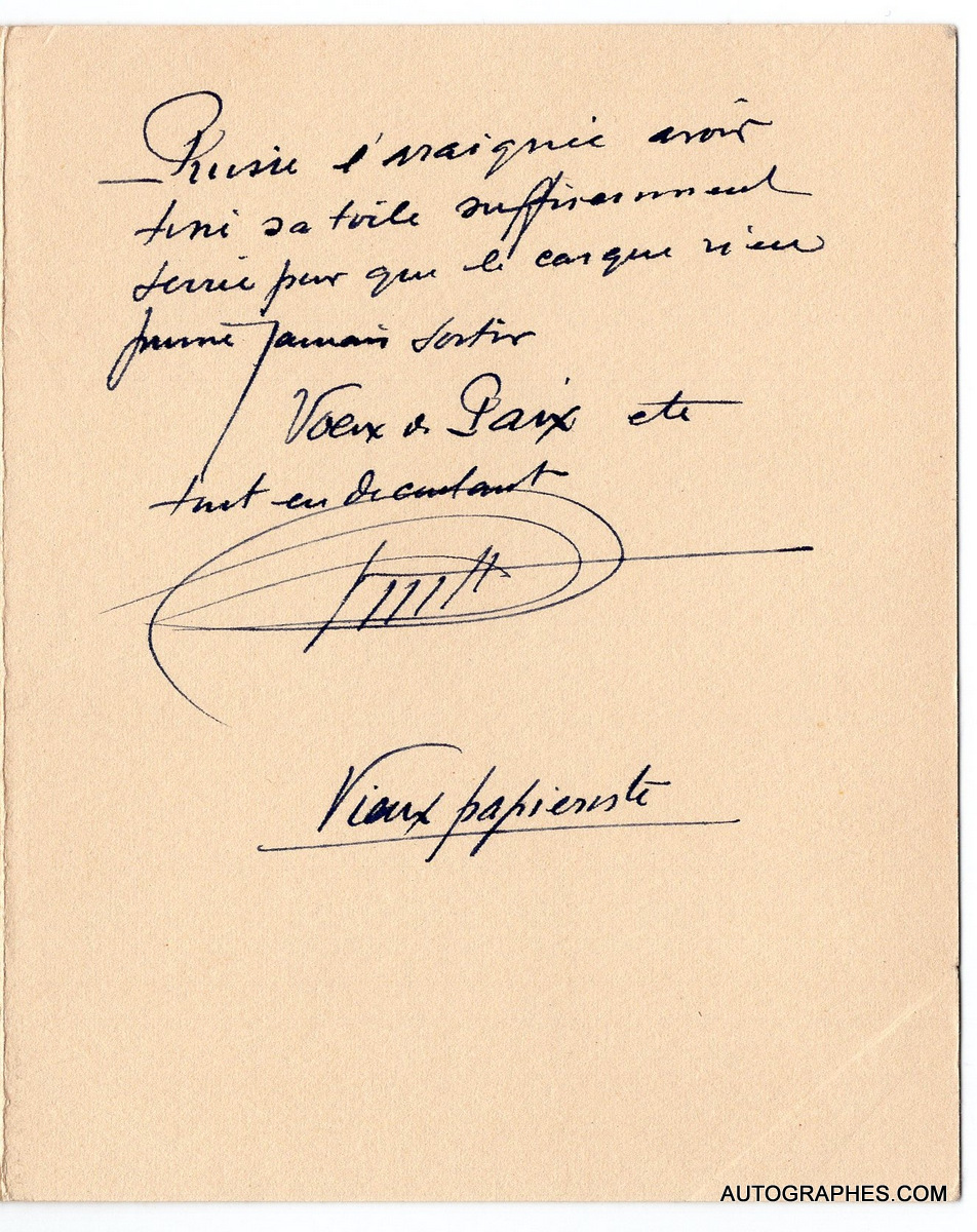 Kees Van Dongen - Lettre autographe signée à Émile Bayard, et Kees Van Dongen - Lettre autographe signée à Émile Bayard, et
