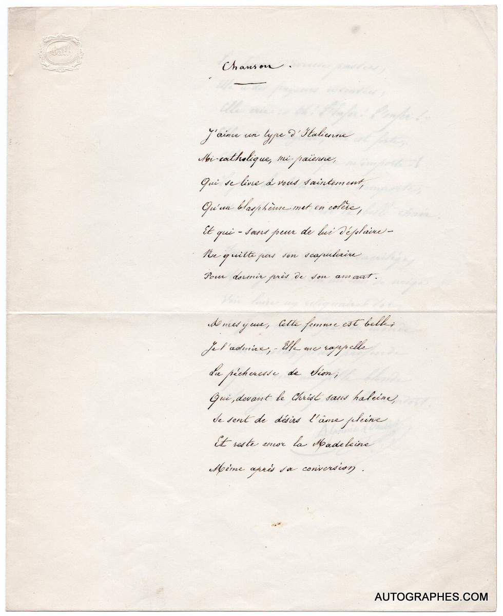 manuscrit-autographe-signe-alphonse-daudet-1