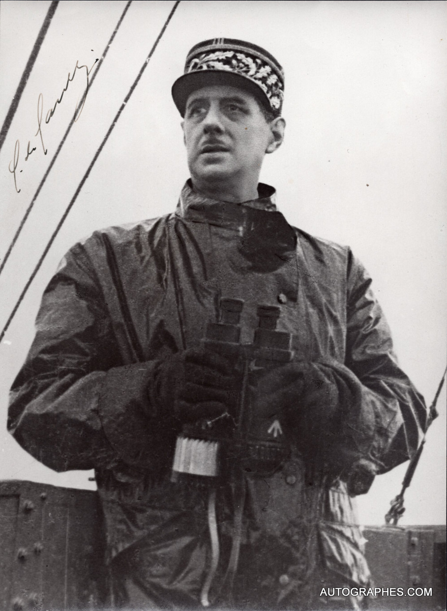 photographie-general-de-gaulle-signature-autographe-juin-1944