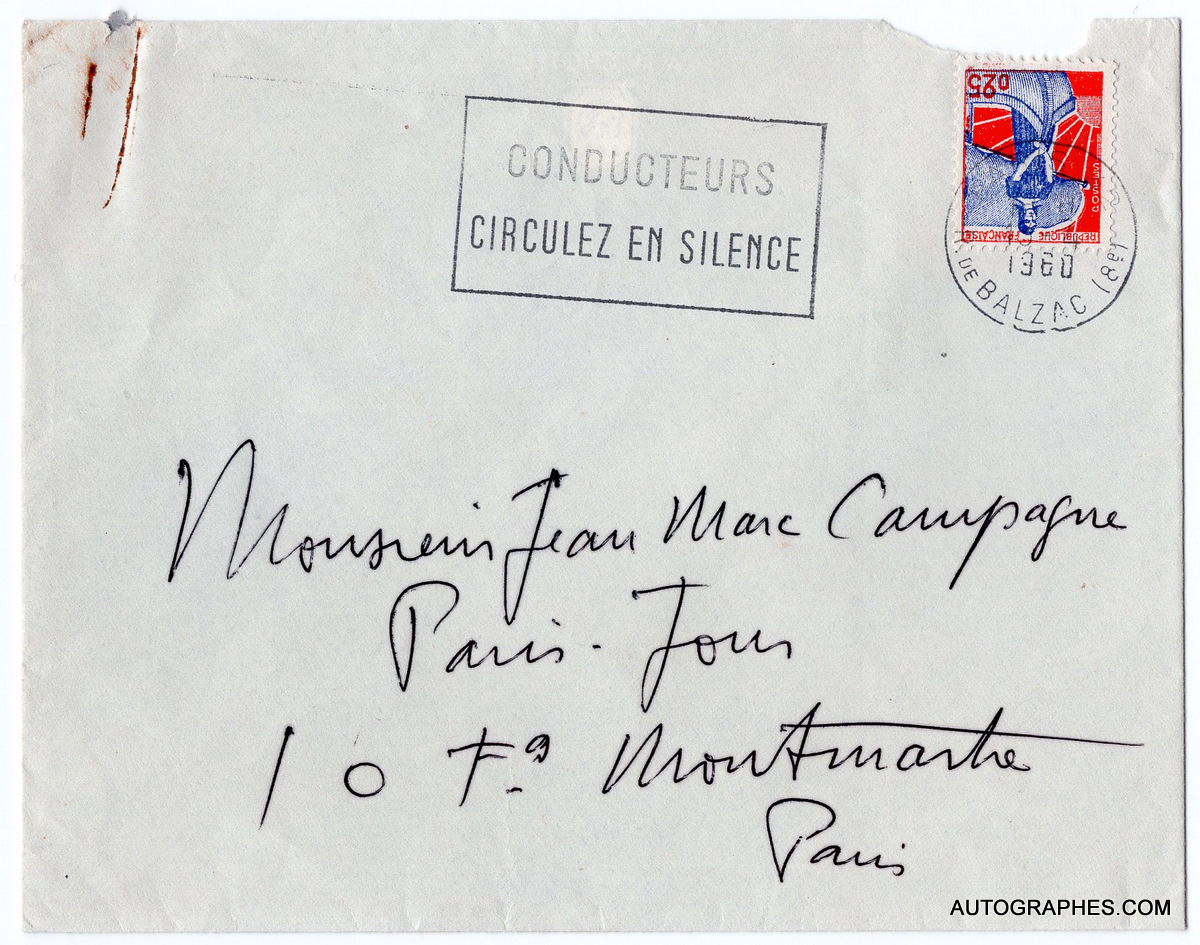 enveloppe-autographe-signee-yves-brayer-3-fevrier-1960