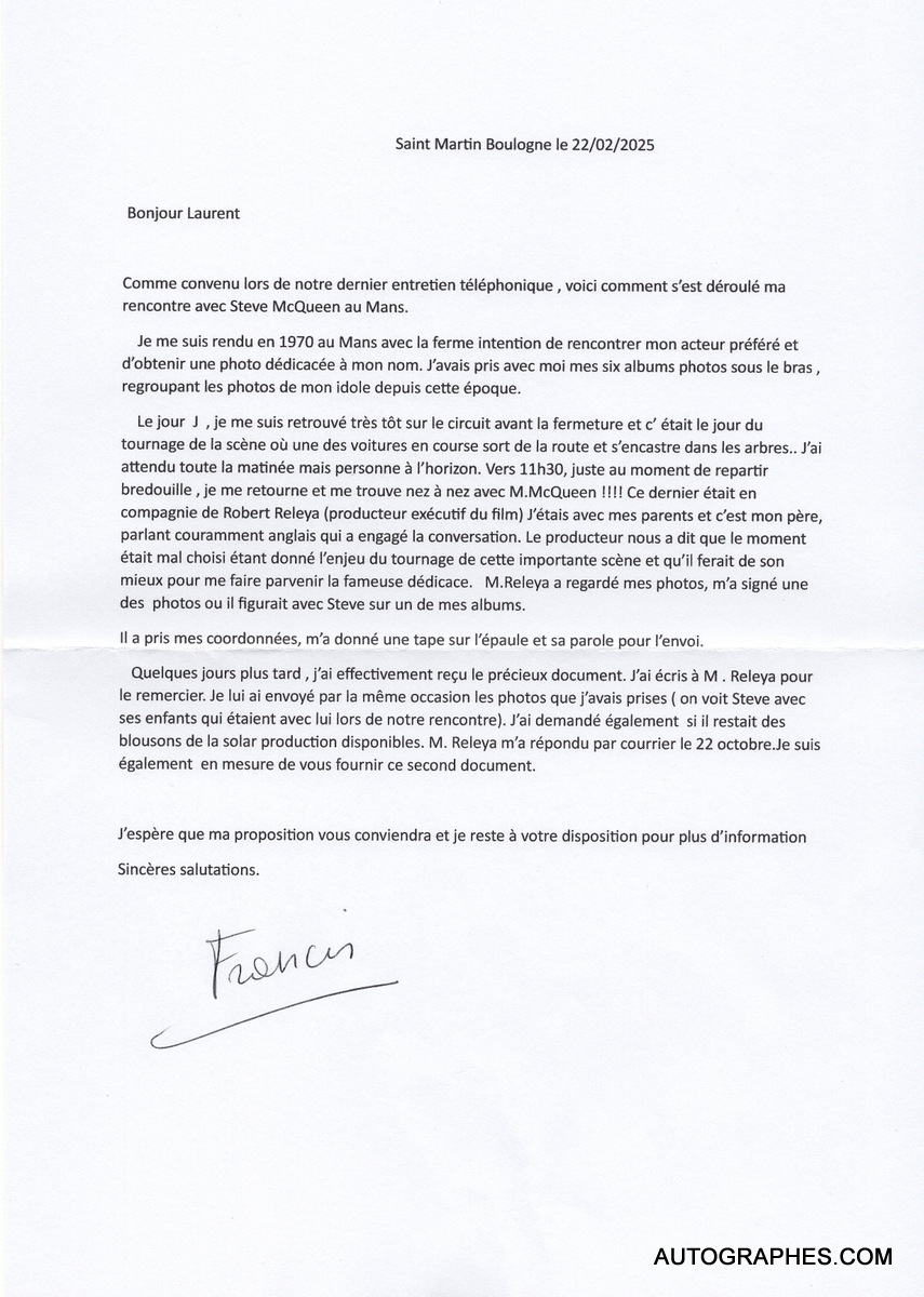 lettre-de-provenance-photographie-dedicacee-signature-autographe-steve-mcqueen-le-mans-1970