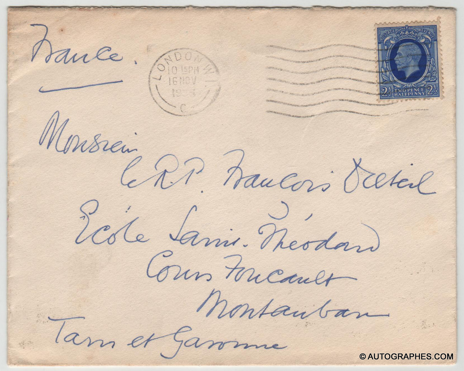 enveloppe-autographe-somerset-maugham-1935