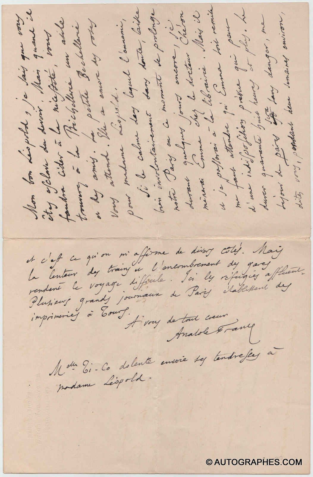 lettre-autographe-signee-anatole-france-la-bechellerie-1918-3