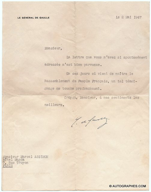 lettre-dactylographiee-signee-autographe-de-gaulle-1947