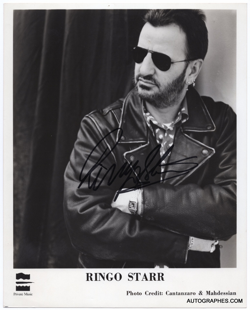 Ringo STARR - Photographie promotionnelle grand format signée (1992)