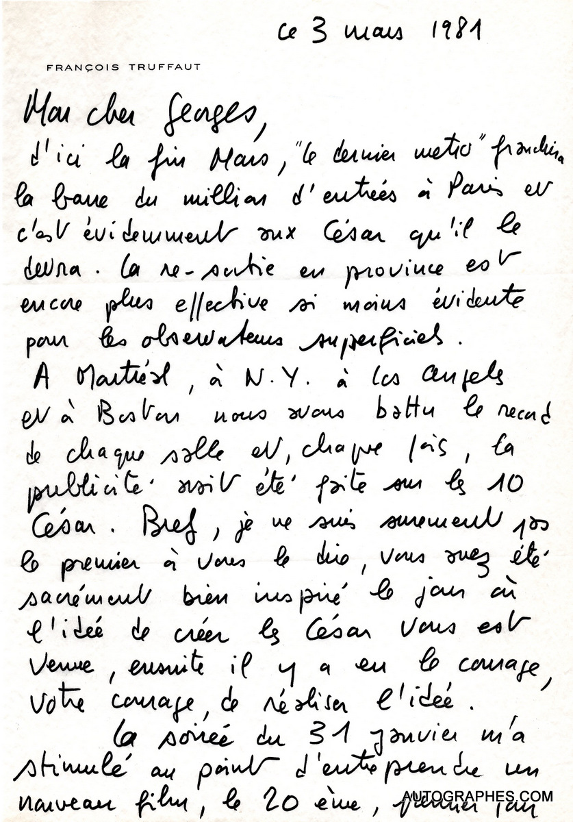 Lettre-autographe-signee-TRUFFAUT-a-Georges-CRAVENNE-1981-1