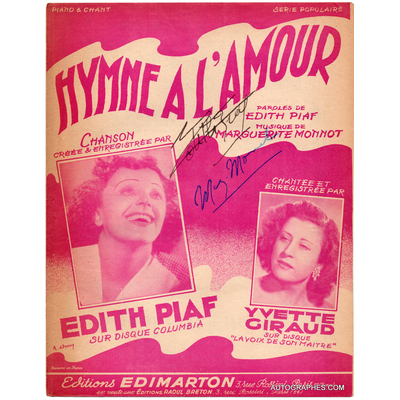 signatures-autographes-edith-piaf-monnot-hymne-a-l-amour