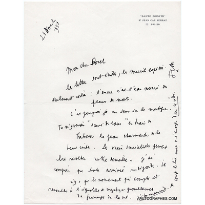 lettre-autographe-signee-de-jean-cocteau-a-pierre-borel