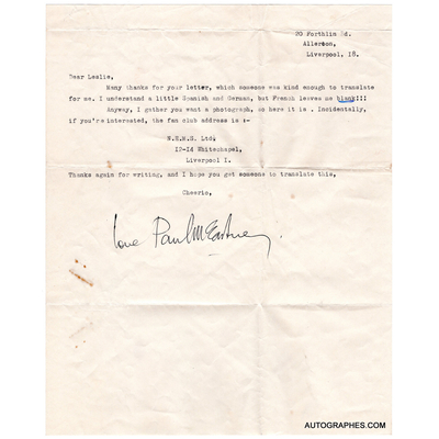 lettre-dactylographiee-signee-paul-mccartney-beatles-liverpool-1963-1