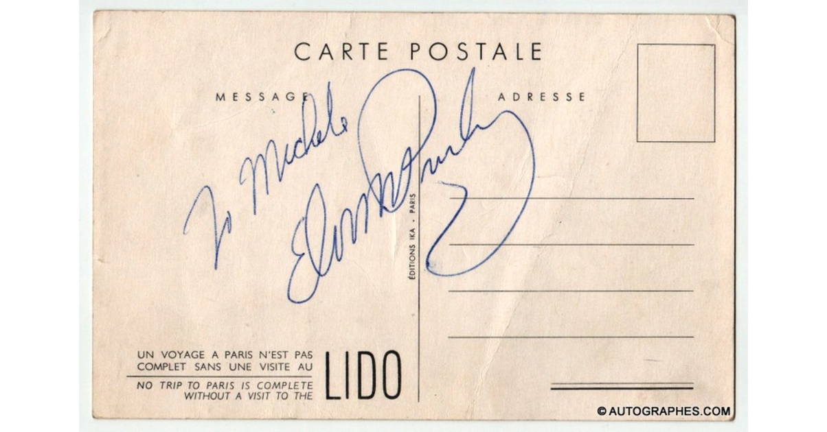 Deux cartes postales Cabaret Lido Paris, signé Brenot Deux cartes postales Cabaret Lido Paris, signé Brenot