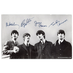 carte-promotionnelle-beatles-dedicace-autographe-louise-harrison-2