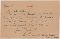 COLETTE - Lettre autographe signée - Manuscripta