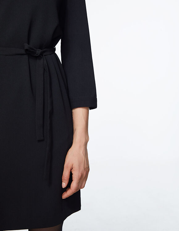 robe crepe noire