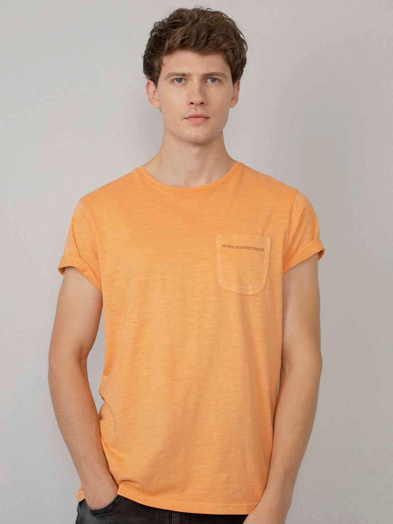 M-1010-TSR660 - T-shirt SS R-Neck 2109 Orange Smoo 1