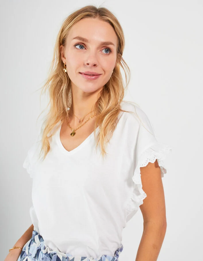 IKKS-TEE~SHIRT~BLANC~CASSE~VOLANTS~BI~MATIERES~I~~CODE~-QW10084-19_1