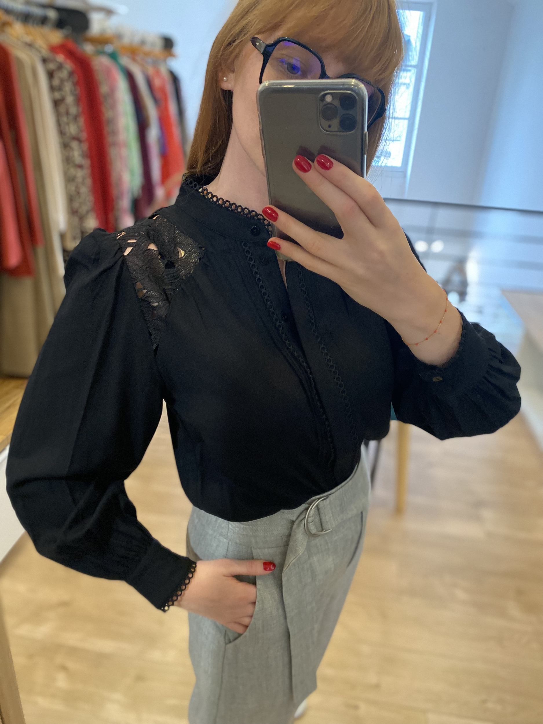 blouse latoya noire suncoo