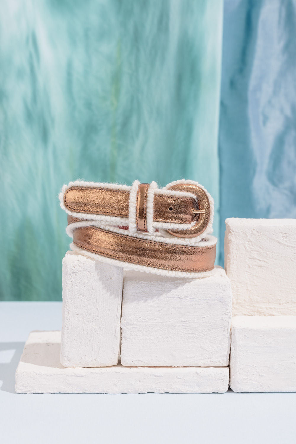 ceinture métallisée laine pour femme