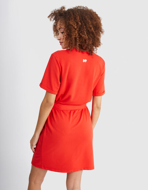 Robe Carmin Rouge I.CODE Prix doux Vetements Femme 50 Robes Lora