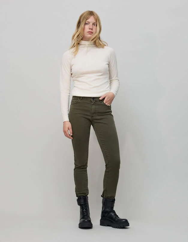 Jean militaire femme slim best sale