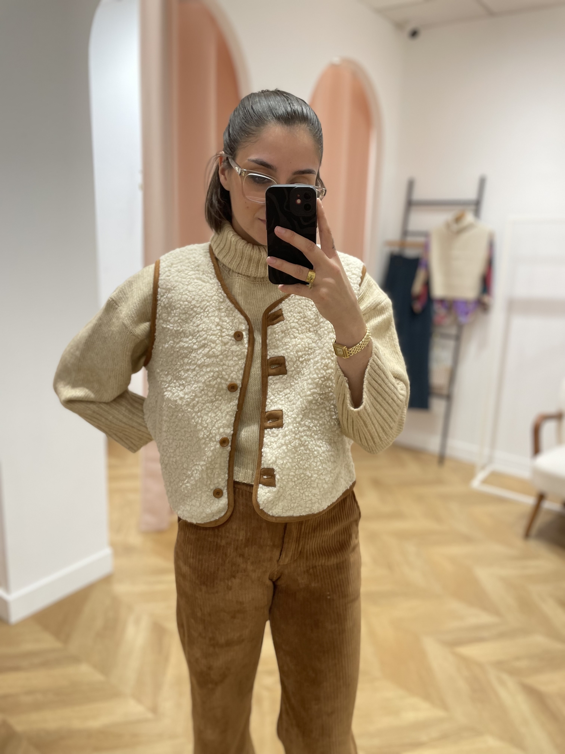 Gilet ouvert Beige SWEEWE Nouvelle collection Femme Pulls Cardigans Sweats Lora