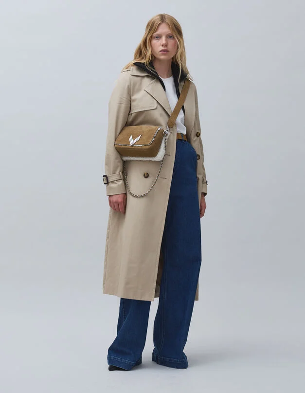 ikmn Sac Montsouris en cuir - Camel - IKKS BAGS - Accessoires FEMME