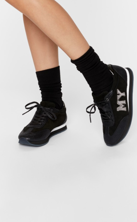 Lora Sneakers Noir Evimy Cuir Femmeschaussures Velours S4jLqc35AR