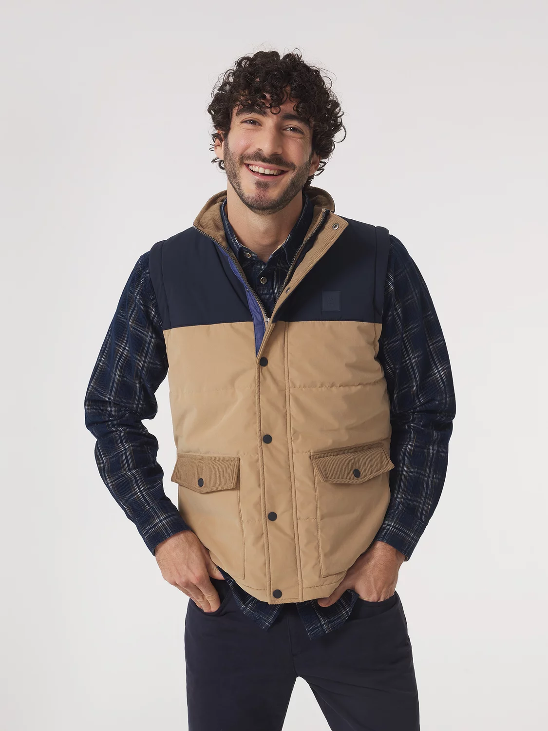 Blouson sans manches Gabiesan Marine/Beige TBS HOMME Prix