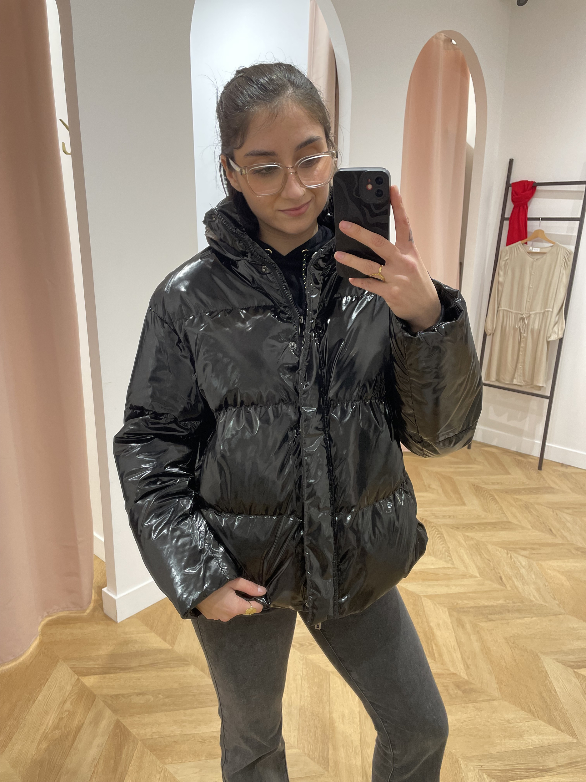 Manteau Nelly Noir LA PETITE ETOILE Prix doux Vêtements