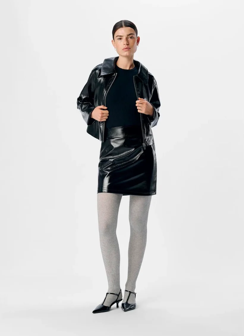 Mini jupe Objtexas Lisa Noire OBJECT Prix doux Vêtements