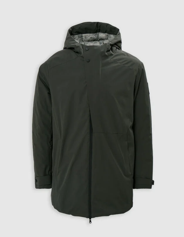 Parka imprimée marbré Kaki IKKS MEN Prix doux vêtements
