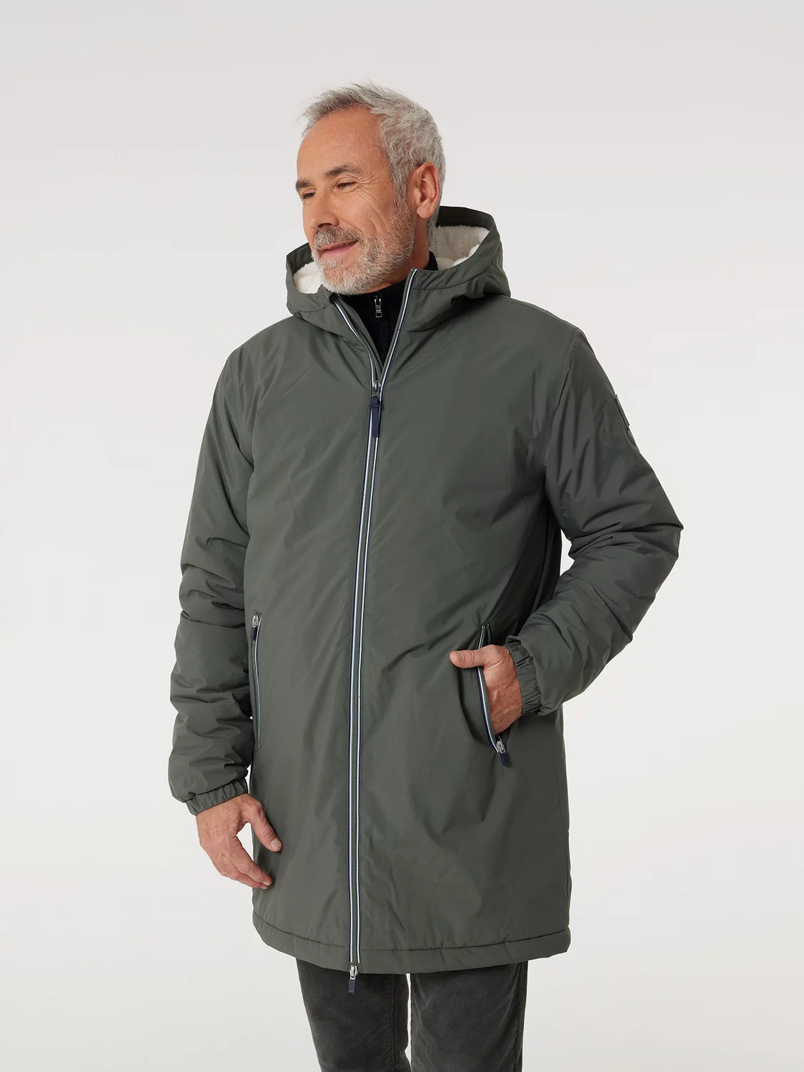 Mi Longue Veste Tbs Homme Veste Tbs Veste Longue Ulryk Vert TBS