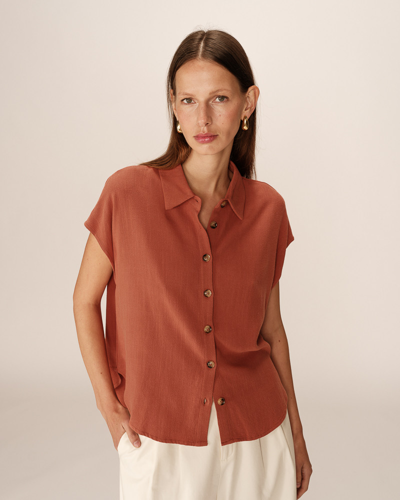 Pinewood Chemise Cumbria Verte Terracotta Femmes main image 0