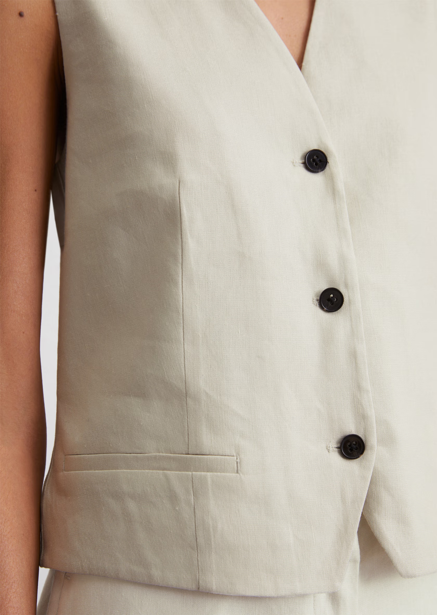 PCSADIA GILET SANS MANCHES | Marron