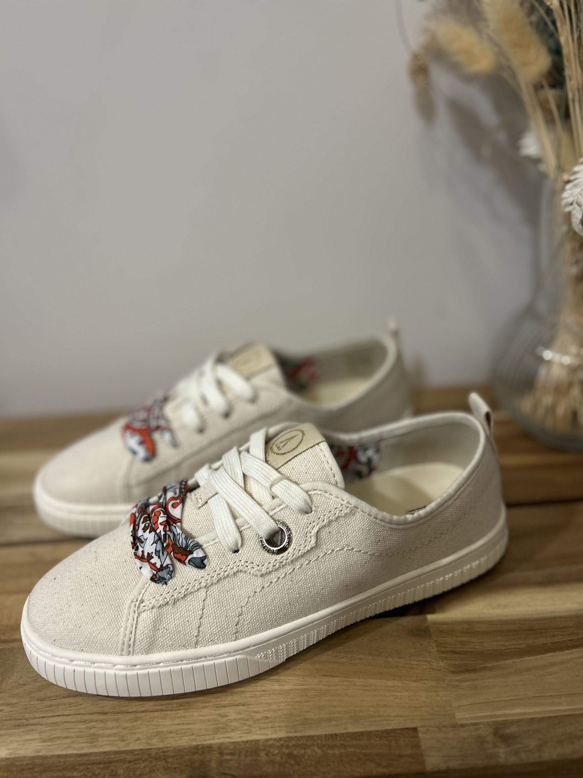 Sneakers canva Novo one Beige ARMISTICE Chaussures Femme