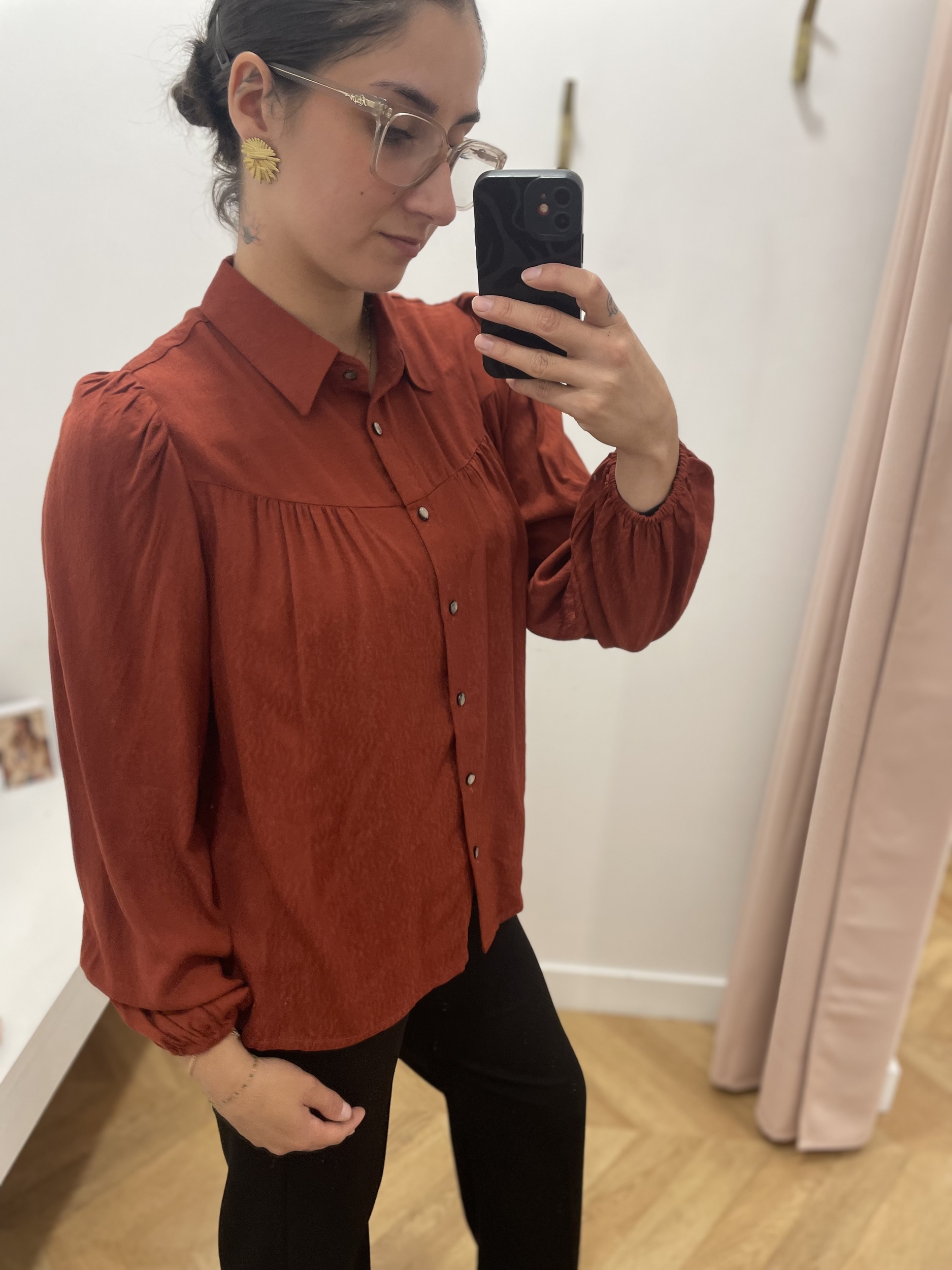 Chemisier Slim Fit LOLA ESPELETA à Carreaux, Femme Taille S, Neuf Avec étiquettes