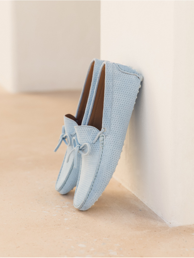 mocassin bleu