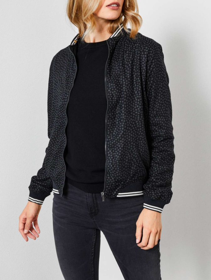 Gilet bombers  noir  Femmes Veste  blazer Lora