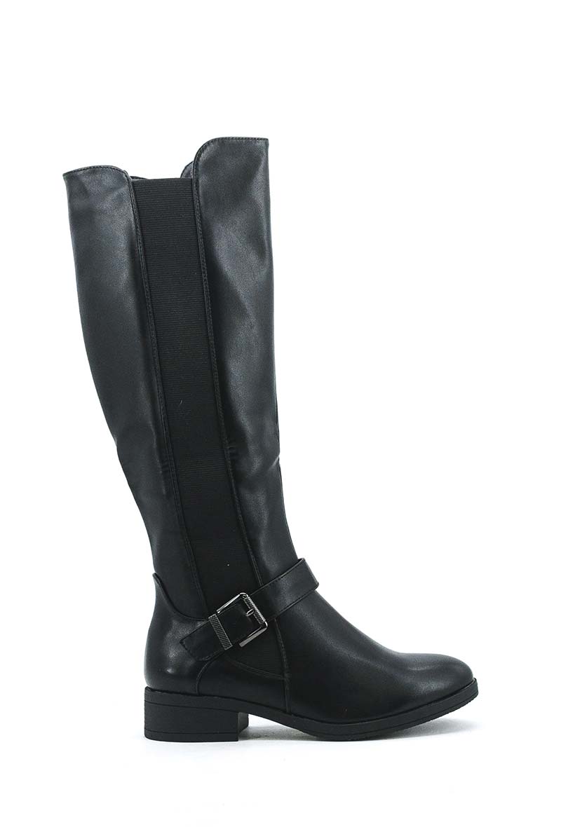 botte cavaliere noire femme
