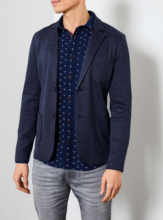 Blazer marine en tweed Petrol Industries Hommes Veste Lora Blazer marine en tweed Petrol Industries Hommes Veste Lora