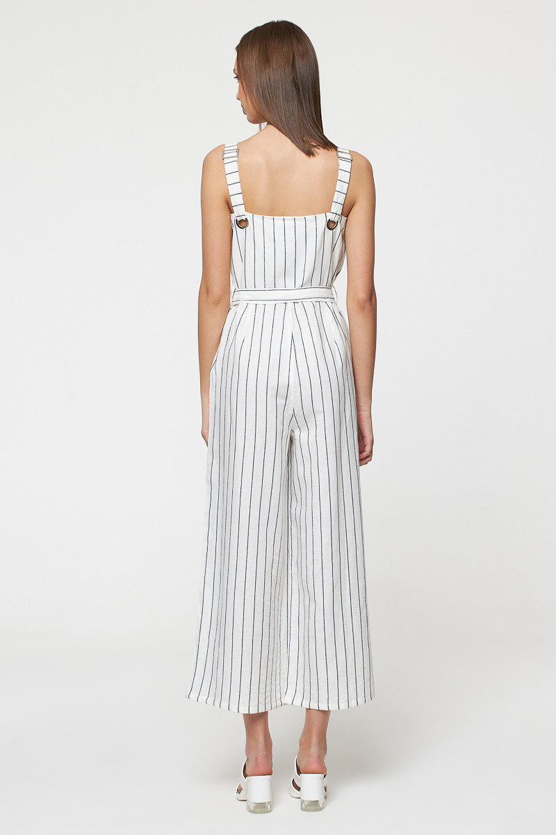 Combinaison en lin et coton Blanc Best mountain Lora