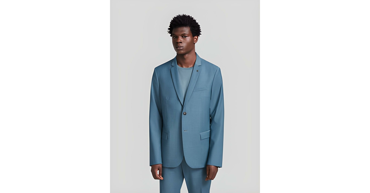 Veste de costume Vert bleuté IKKS MEN Prix doux vêtements