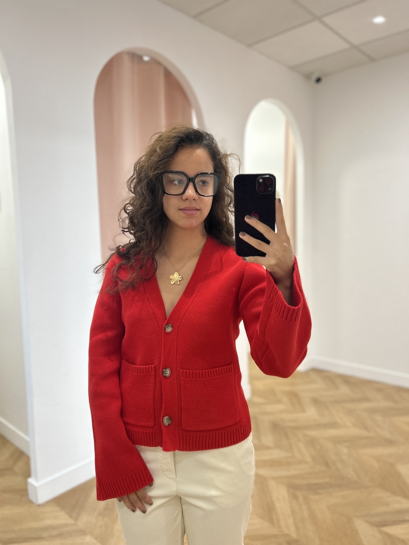 Femme Fille Pull Tricot Manteau Veste Pull Cardigan Haut Manches