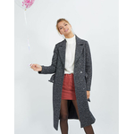 IKKS-MANTEAU NOIR LONG ET CHINE AVEC CEINTURE I_CODE-QR44114-02_1