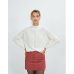 IKKS-PULL BLANC CASSE MOHAIR MELANGE _ COL MONTANT I_CODE-QR18074-19_2